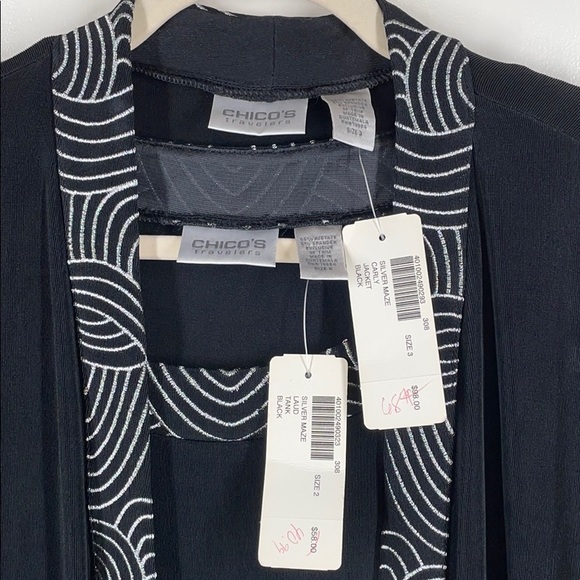 Chico’s Travelers Jacket and Tank Top - Picture 2 of 7